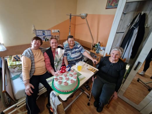 Korisnici Doma Golubić na rođendanskom slavlju